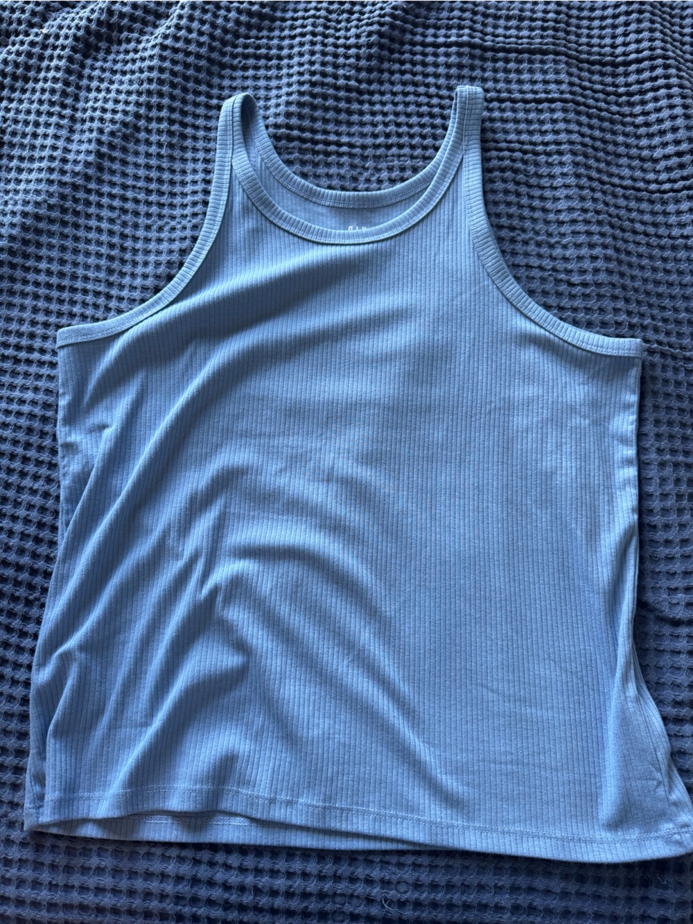 GAP Light Blue Ribbed Tank Top
